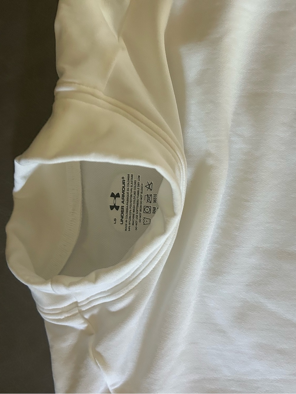 Under Armour White Women's ColdGear Short Sleeve Top